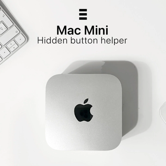 Mac Mini Hidden Push Button Helper: Encendido Rápido y Seguro